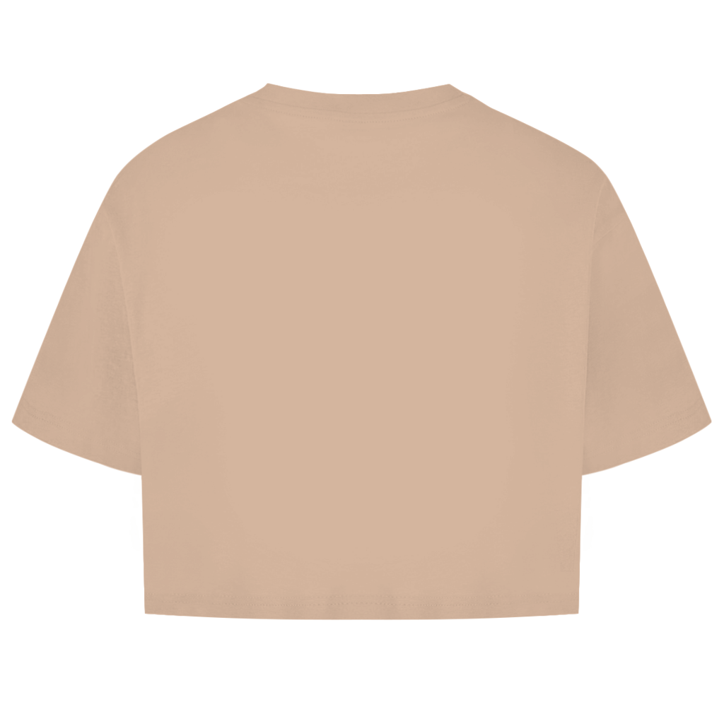 Damen Oversize Crop Top Hobby Horse LOVE