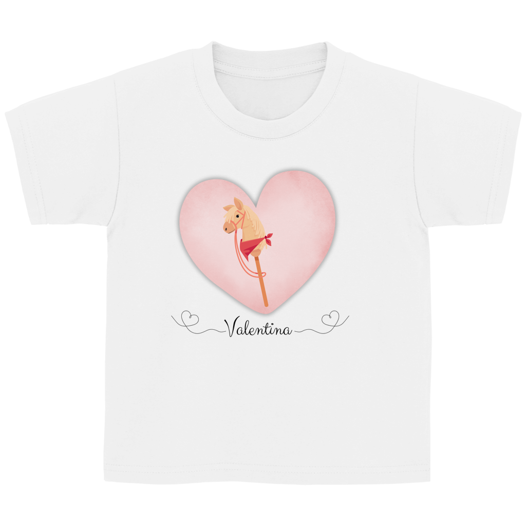 Kinder Basic Hobby Horse Herz (personalisierbar)