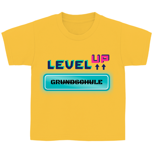 Kinder T-Shirt zur Umschulung Level UP weiterführende Schule