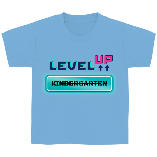 Kinder T-Shirt zur Einschulung - Level UP Grundschule