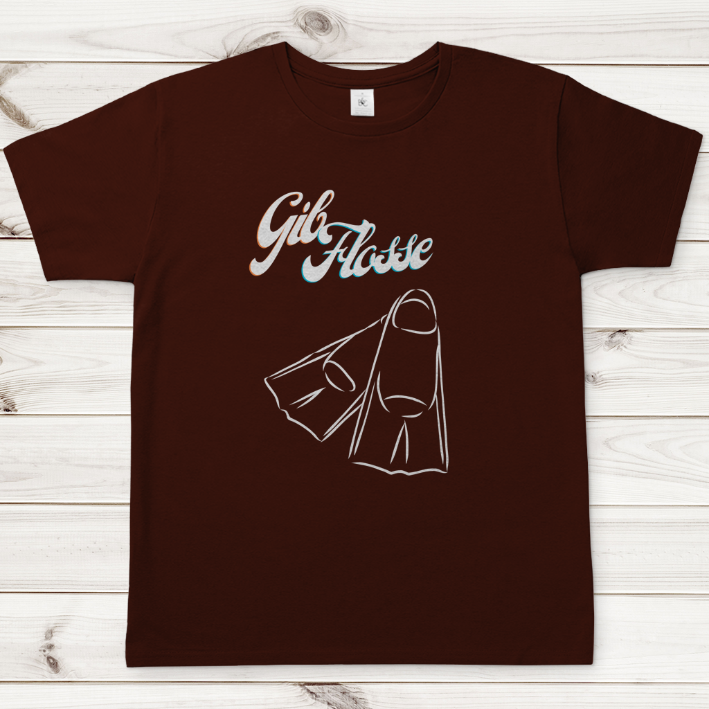 T-Shirt für alle Schwimmer und Schwimmbad-Fans - GIB FLOSSE