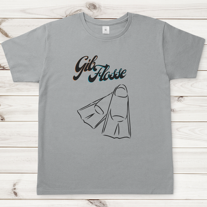 T-Shirt für alle Schwimmer und Schwimmbad-Fans - GIB FLOSSE