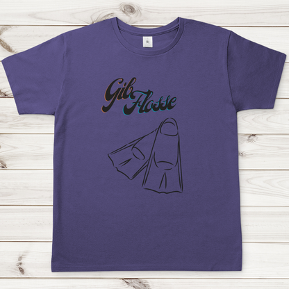 T-Shirt für alle Schwimmer und Schwimmbad-Fans - GIB FLOSSE