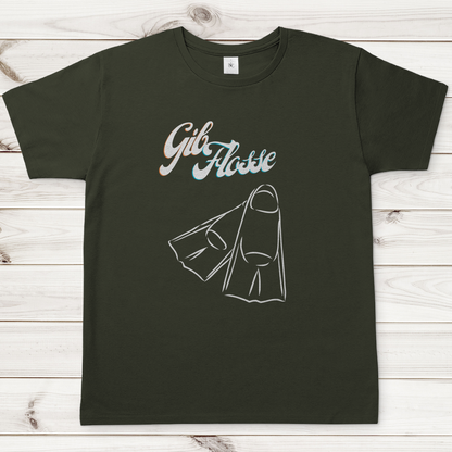 T-Shirt für alle Schwimmer und Schwimmbad-Fans - GIB FLOSSE