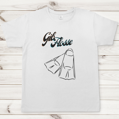 T-Shirt für alle Schwimmer und Schwimmbad-Fans - GIB FLOSSE