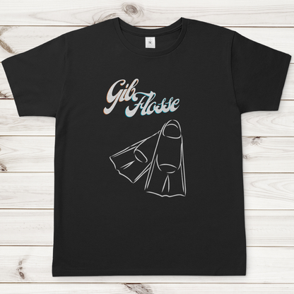 T-Shirt für alle Schwimmer und Schwimmbad-Fans - GIB FLOSSE