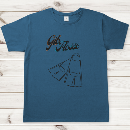 T-Shirt für alle Schwimmer und Schwimmbad-Fans - GIB FLOSSE