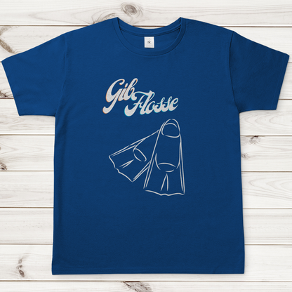 T-Shirt für alle Schwimmer und Schwimmbad-Fans - GIB FLOSSE