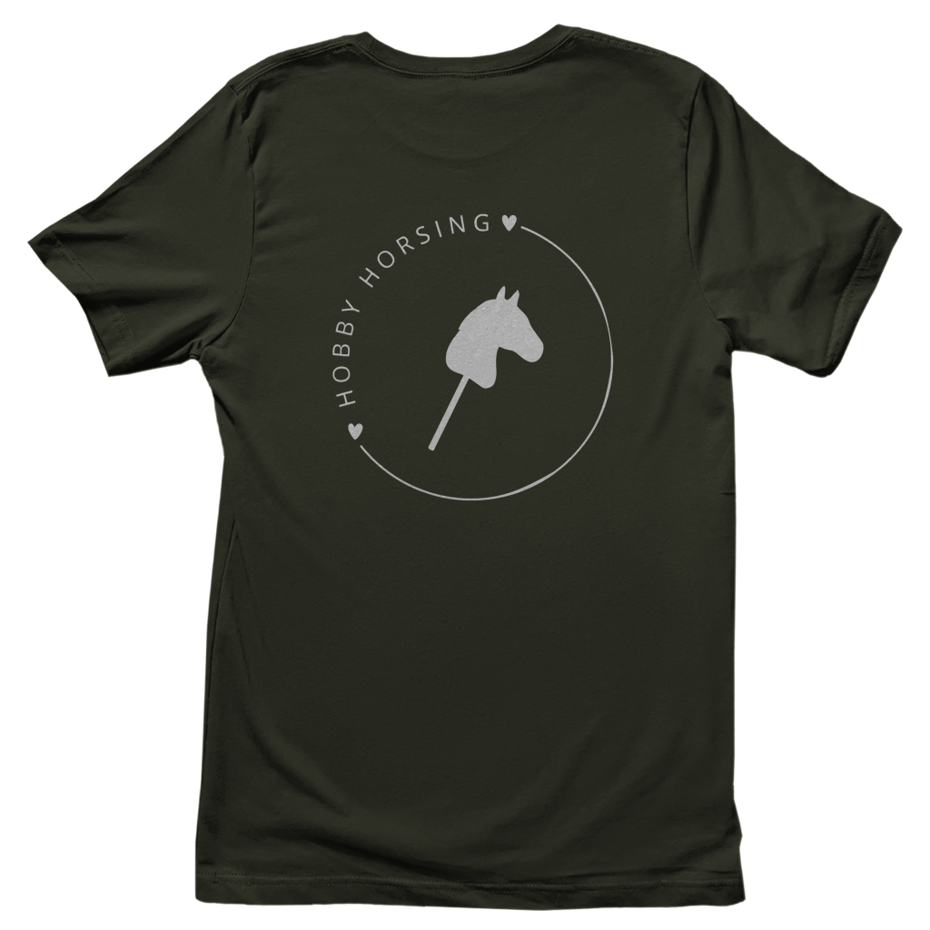 Junge Damen T-Shirt Hobby Horse CIRCLE - Personalisierbar