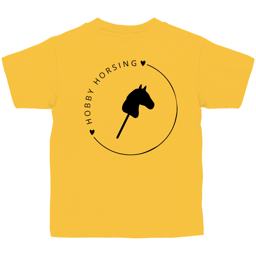 Kinder T-Shirt Hobby Horse CIRCLE - Rückendruck - Personalisierbar