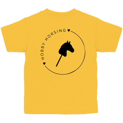 Kinder T-Shirt Hobby Horse CIRCLE - Rückendruck - Personalisierbar