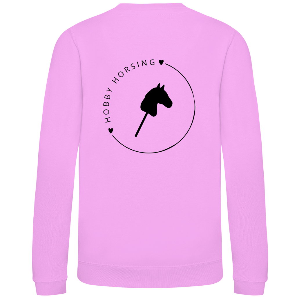 Kinder Sweatshirt Hobby Horse CIRCLE - Rückendruck - Personalisierbar