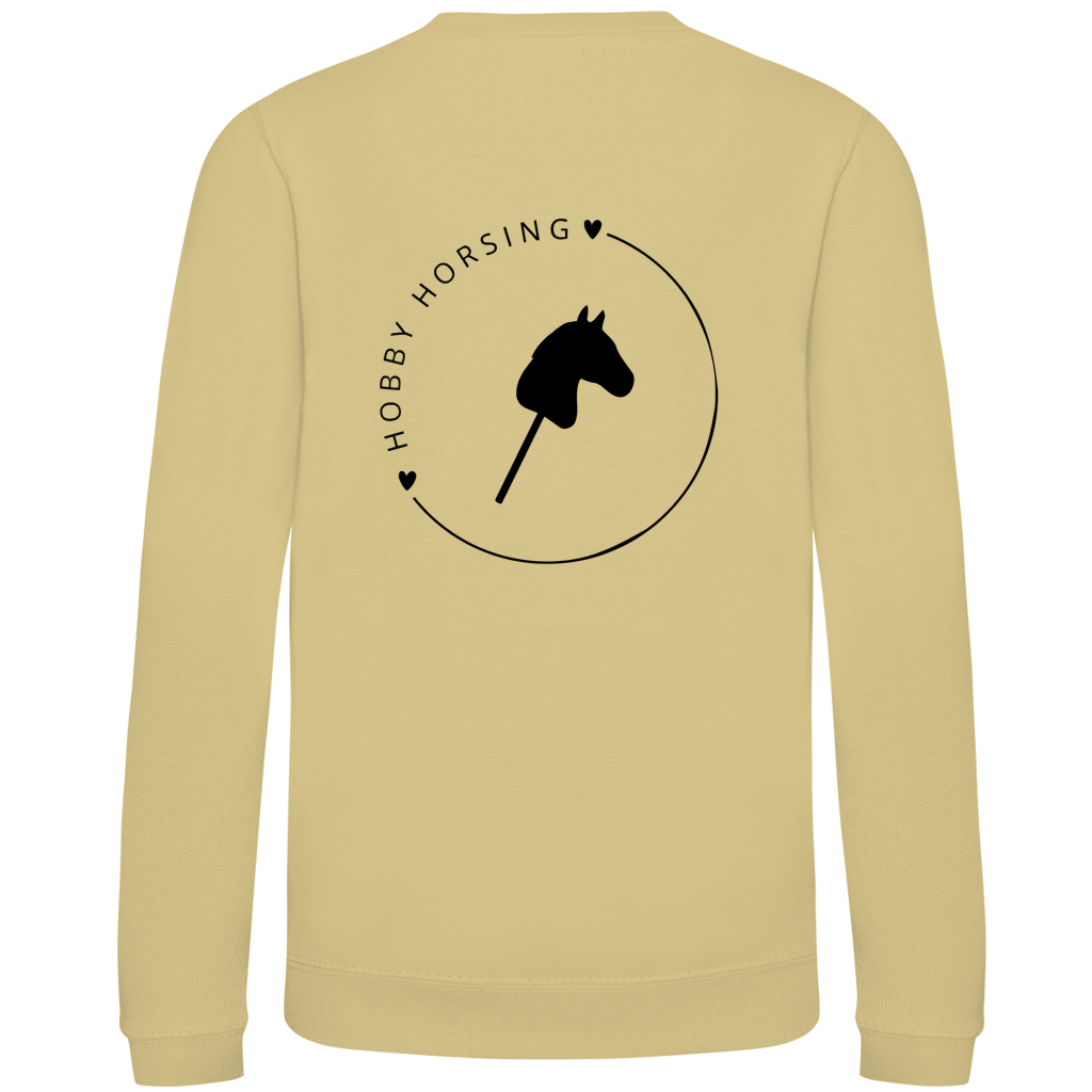 Kinder Sweatshirt Hobby Horse CIRCLE - Rückendruck - Personalisierbar