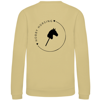 Kinder Sweatshirt Hobby Horse CIRCLE - Rückendruck - Personalisierbar