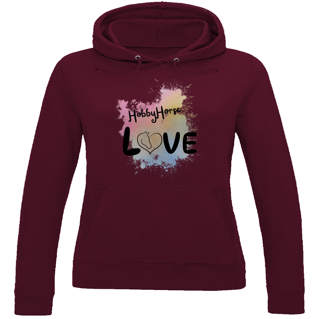 Damen Hoodie Hobby Horse LOVE