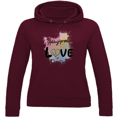 Damen Hoodie Hobby Horse LOVE