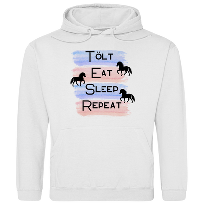 Islandpferde Herren Hoodie - Islandpferd Tolt, Cat, Sleep, Repeat