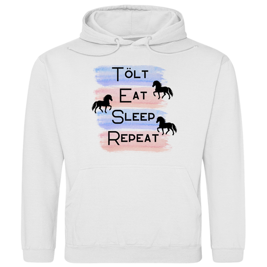 Islandpferde Herren Hoodie - Islandpferd Tolt, Cat, Sleep, Repeat