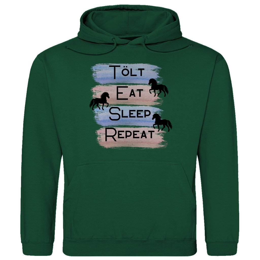 Islandpferde Herren Hoodie - Islandpferd Tolt, Cat, Sleep, Repeat