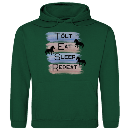Islandpferde Herren Hoodie - Islandpferd Tolt, Cat, Sleep, Repeat