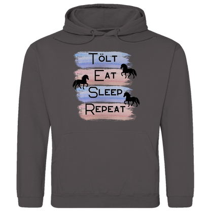 Islandpferde Herren Hoodie - Islandpferd Tolt, Cat, Sleep, Repeat