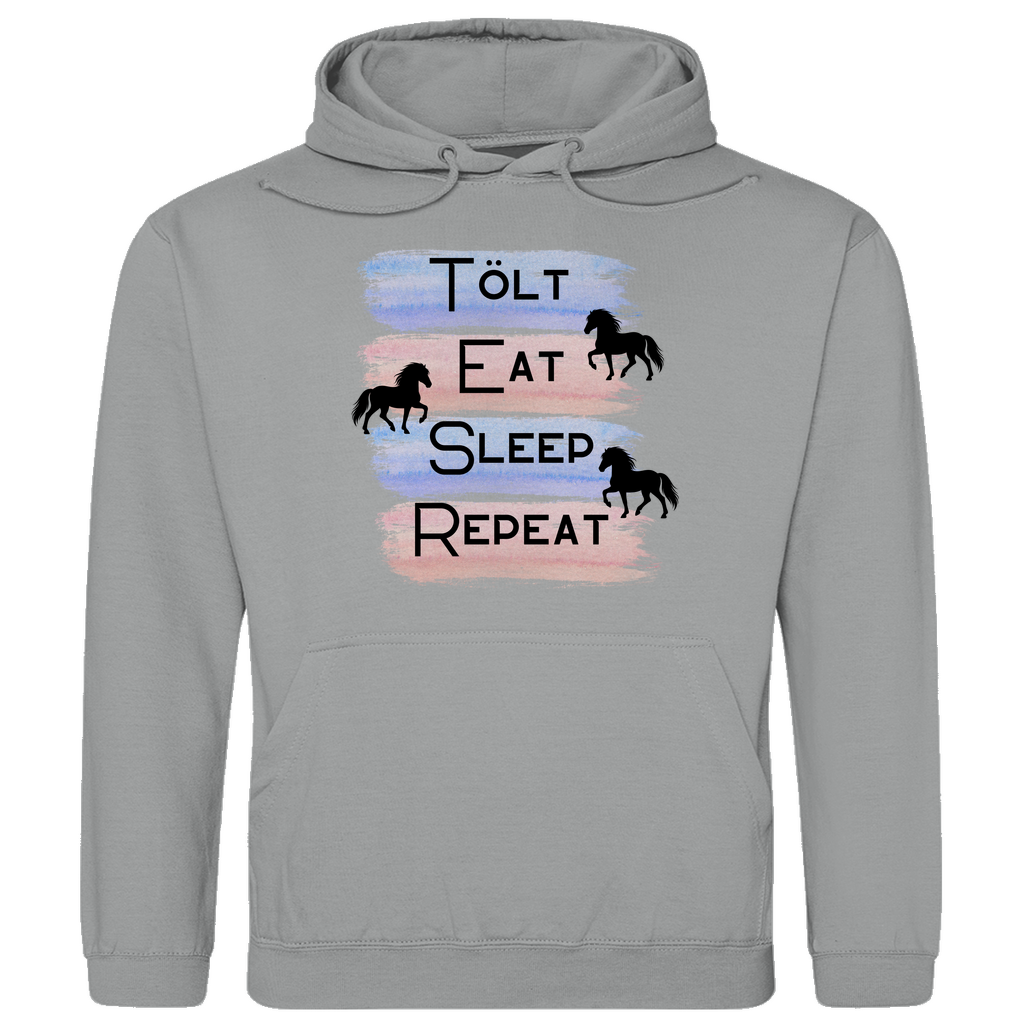 Islandpferde Herren Hoodie - Islandpferd Tolt, Cat, Sleep, Repeat
