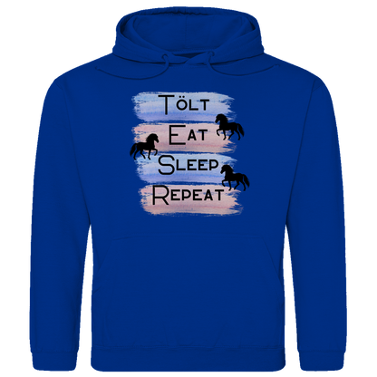 Islandpferde Herren Hoodie - Islandpferd Tolt, Cat, Sleep, Repeat