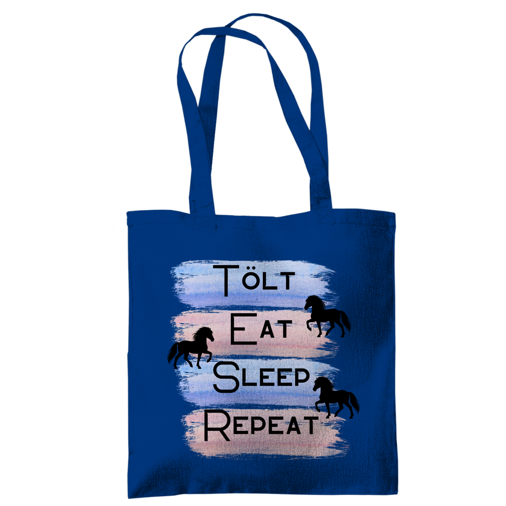 Islandpferde Tragetasche Tölt, Eat, Sleep, Repeat