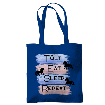 Islandpferde Tragetasche Tölt, Eat, Sleep, Repeat