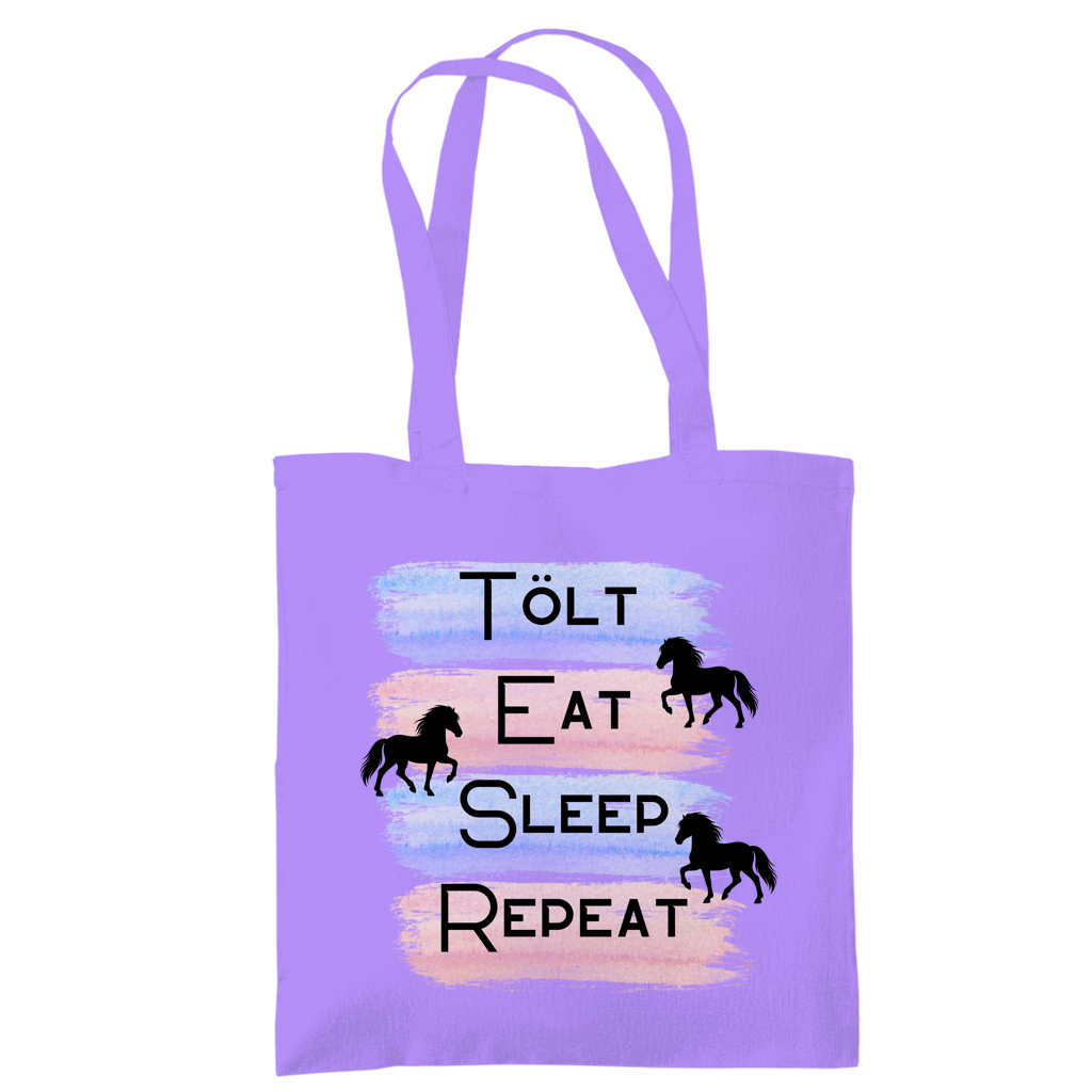 Islandpferde Tragetasche Tölt, Eat, Sleep, Repeat
