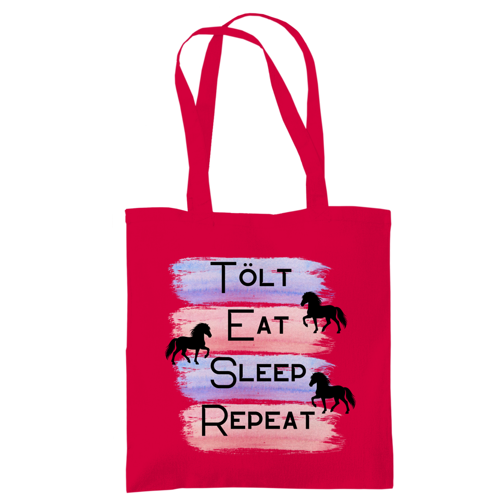 Islandpferde Tragetasche Tölt, Eat, Sleep, Repeat