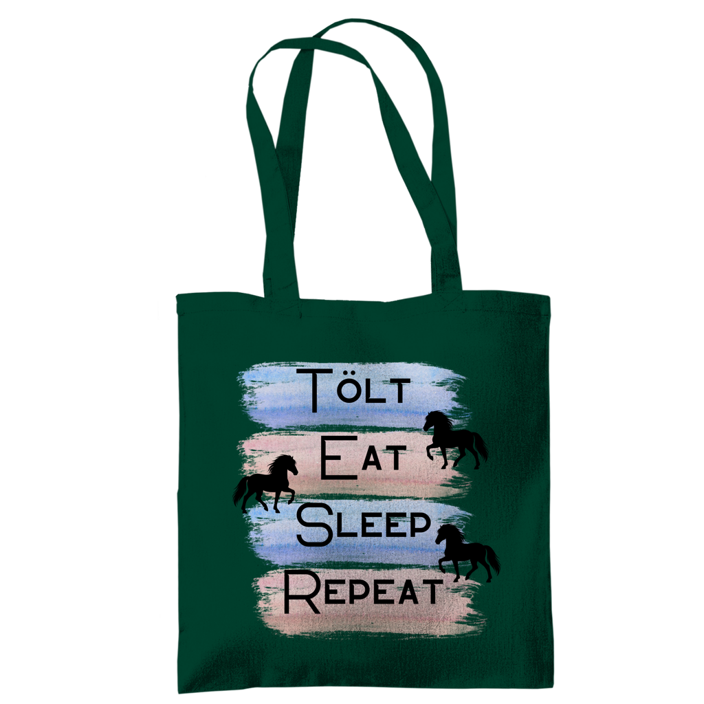 Islandpferde Tragetasche Tölt, Eat, Sleep, Repeat