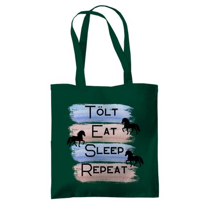 Islandpferde Tragetasche Tölt, Eat, Sleep, Repeat