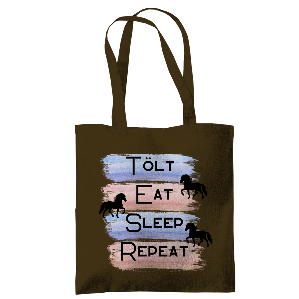 Islandpferde Tragetasche Tölt, Eat, Sleep, Repeat