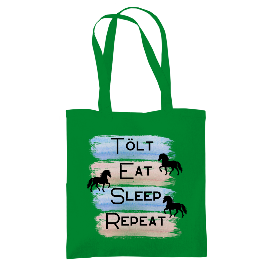 Islandpferde Tragetasche Tölt, Eat, Sleep, Repeat