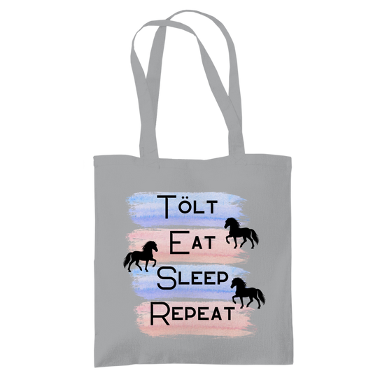 Islandpferde Tragetasche Tölt, Eat, Sleep, Repeat