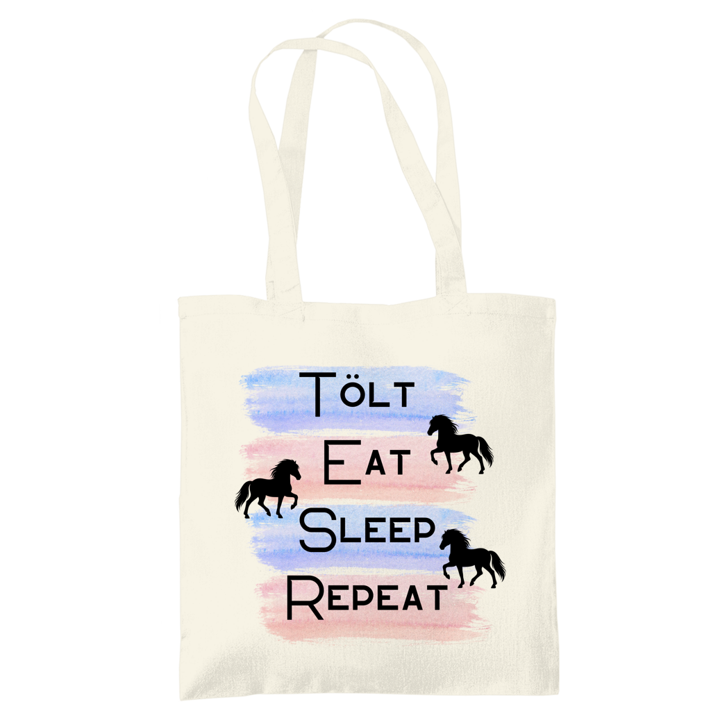 Islandpferde Tragetasche Tölt, Eat, Sleep, Repeat