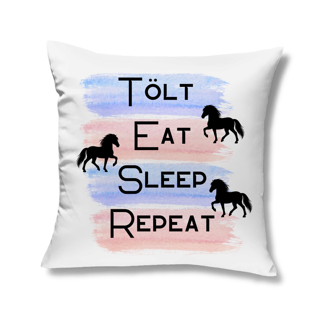 Islandpferde Kopfkissen Tölt, Eat, Sleep, Repeat