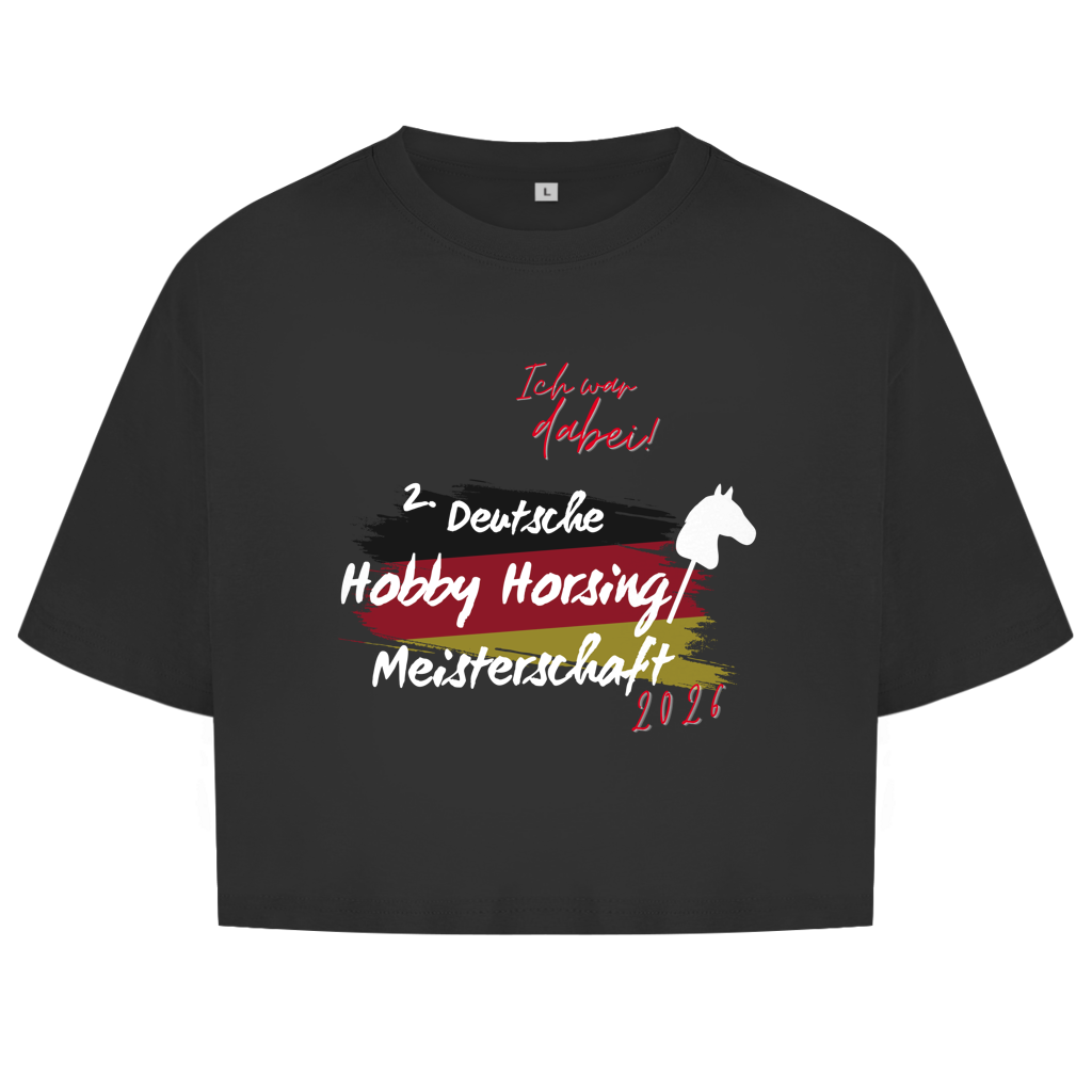 Junge Damen Oversize Crop Top - Hobby Horsing Meisterschaft 2026