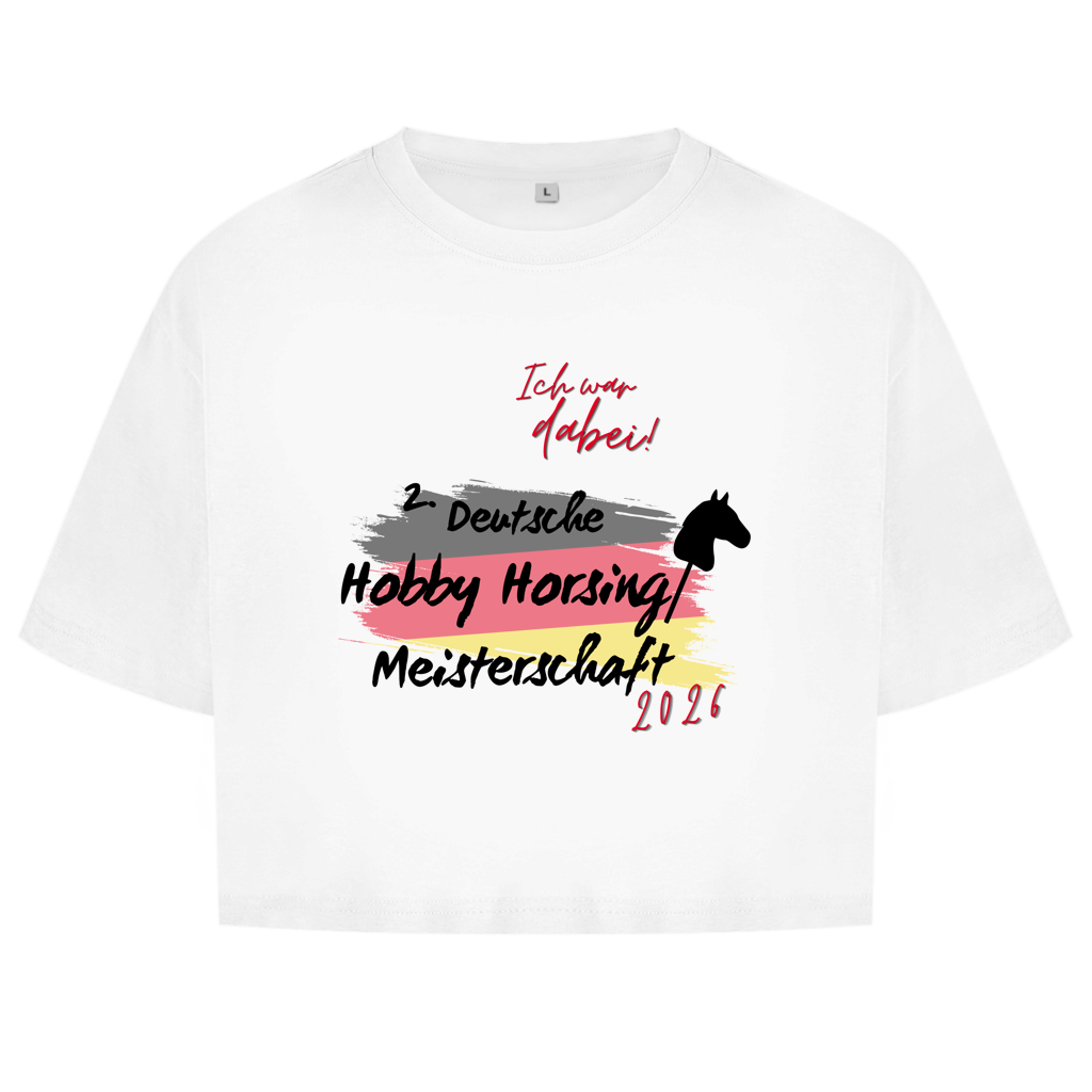 Junge Damen Oversize Crop Top - Hobby Horsing Meisterschaft 2026