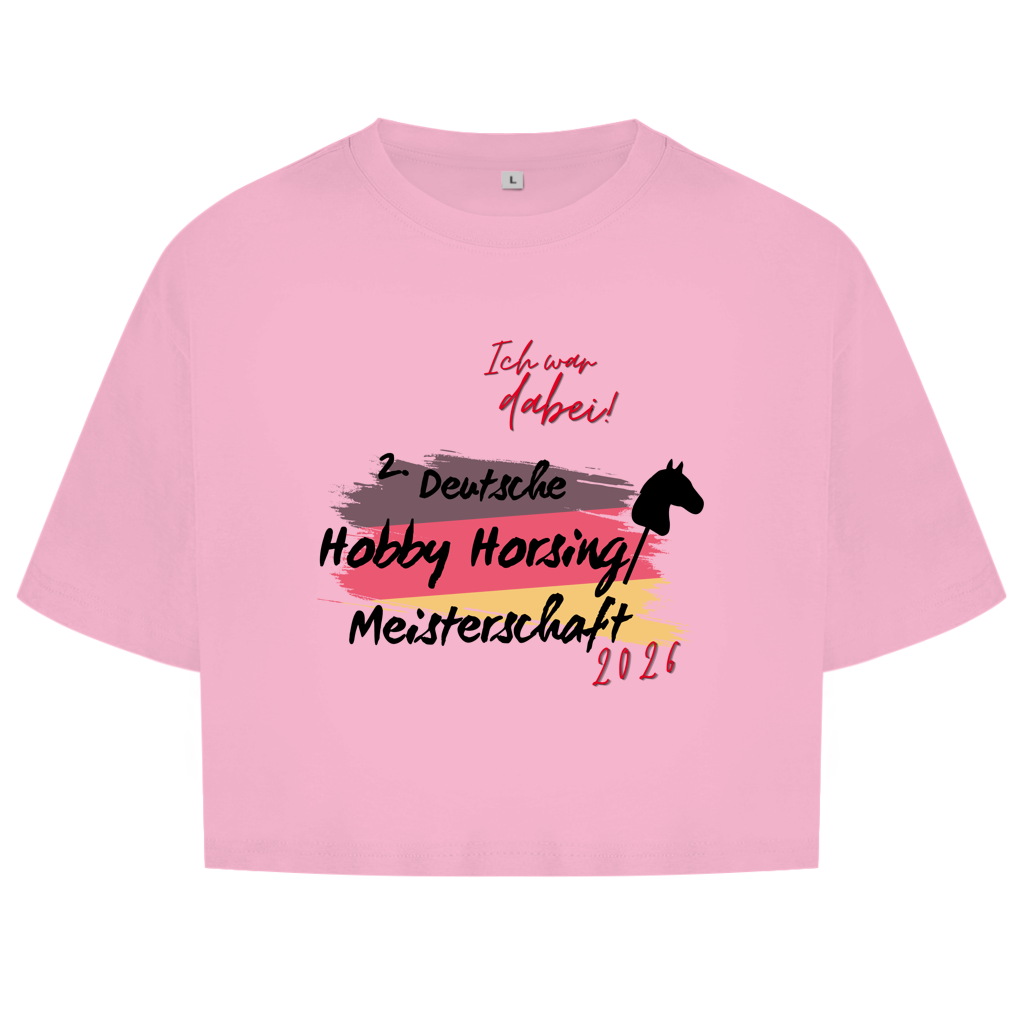 Junge Damen Oversize Crop Top - Hobby Horsing Meisterschaft 2026