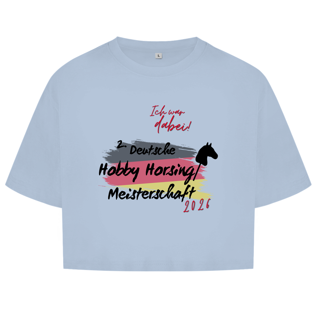 Junge Damen Oversize Crop Top - Hobby Horsing Meisterschaft 2026