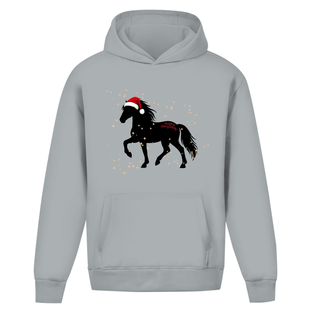 Oversize Islandpferde Hoodie ohne Kordel - Islandpferde Weihnachten