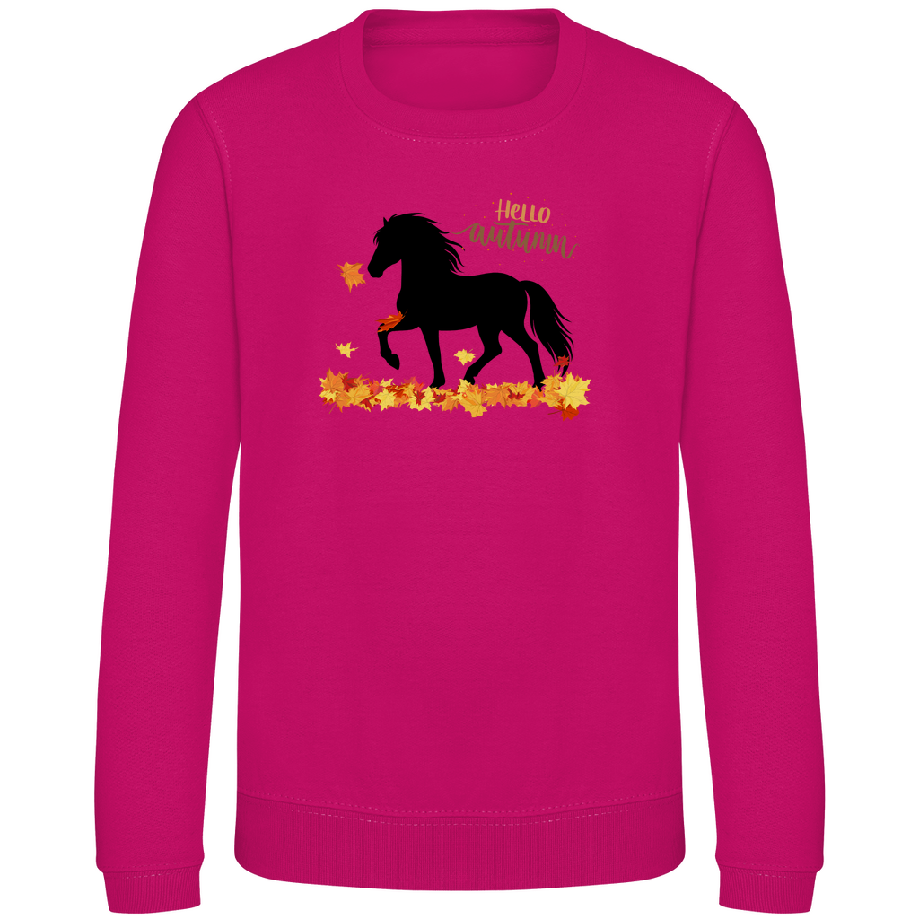 Islandpferde Kinder Sweatshirt HERBST