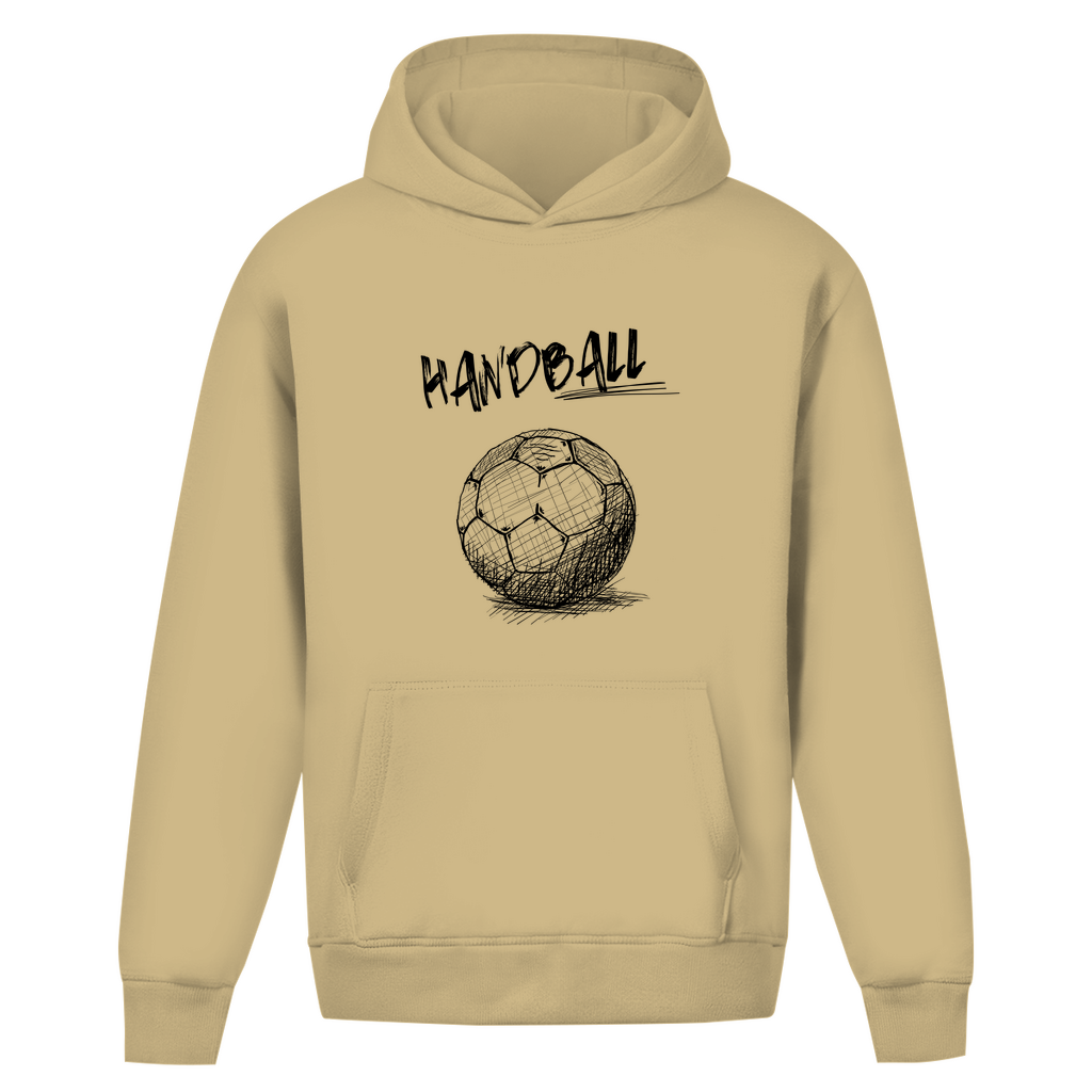 Oversize Hoodie ohne Kordel - Handball SKRIPT