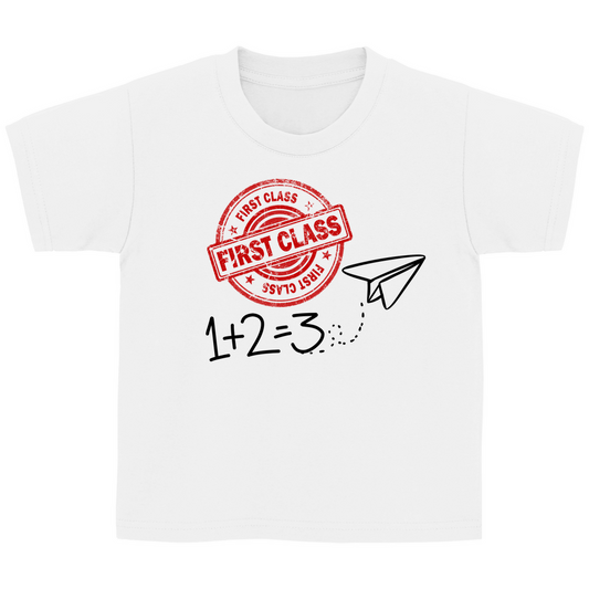Kinder T-Shirt zur Einschulung - FIRST CLASS