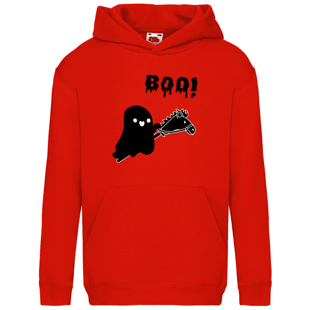 Halloween Hobby Horse Kids Hoodie BOO