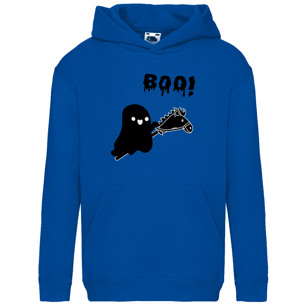 Halloween Hobby Horse Kids Hoodie BOO
