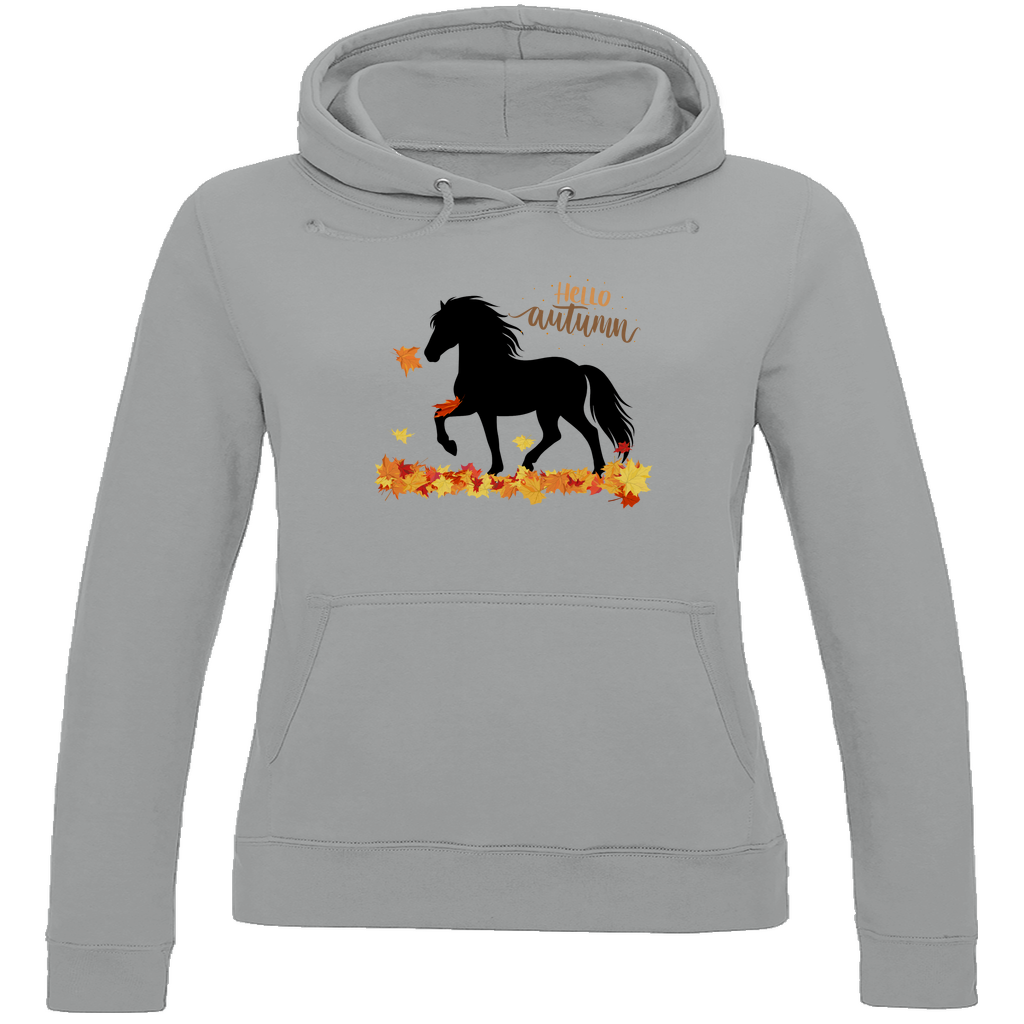 Islandpferde Damen Hoodie - Islandpferde Herbst