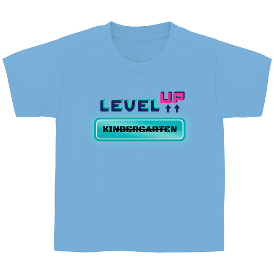 Kinder T-Shirt zur Einschulung - Level UP Grundschule